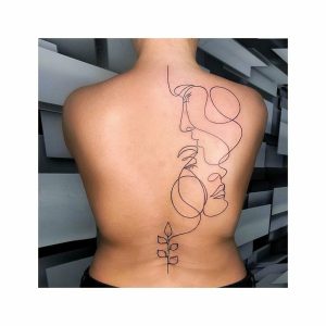 Sexy Line Back Tattoo For Women 1024x1024 1